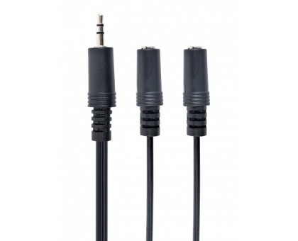 Аудио-кабель Cablexpert CCA-415, 3.5мм "папа"/2х3.5мм "мама", переходник, длина 5м., стерео
