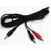 Аудіо-кабель Cablexpert CCA-458-2.5M, 3.5мм/2хRCA-тюльпан тато, довжина 2.5м., стерео
