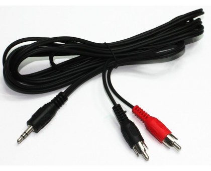 Аудио-кабель Cablexpert CCA-458-10M, 3.5мм/2хRCA-тюльпан папа, длина 10м., стерео