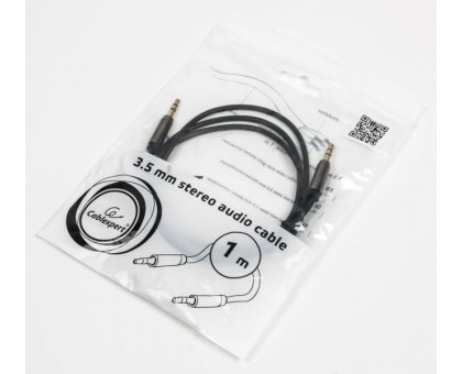 Аудио кабель Cablexpert CCAP-444-1M, 3.5 мм. стерео папа/3.5мм стерео папа, длина 1.0м.