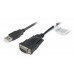 Переходник Cablexpert UAS-DB9M-02, USB А-папа/DB9M (serial port), 1.5 м
