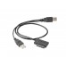 Переходник Cablexpert A-USATA-01 с USB 2.0 на Slimline SATA 13 pin