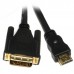 Кабель Viewcon VD 066-3м, HDMI to DVI: 18+1; 3м, позолоченные коннекторы, блистер, v1.3