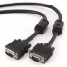 Кабель Cablexpert CC-PPVGA-6B, премиум качество, VGA 3+9C HD15M папа /HD15M папа, двойно-экранированный, с 2-мя ферритами, 1,8 м, черный цвет