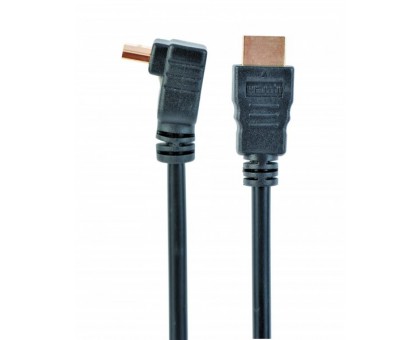 Кабель Cablexpert CC-HDMI490-10, HDMI V.1.4 вилка/угловая вилка, с позолоченными контактами, 3 м