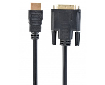 Кабель Cablexpert CC-HDMI-DVI-15, HDMI тато/DVI тато, позолочені коннектори, 4.5 м