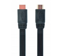 Кабель Cablexpert CC-HDMI4F-1M, HDMI V.2.0, вилка/вилка, з позолоченими конекторами, 1 м, плоский