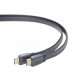 Кабель Cablexpert CC-HDMI4F-1M, HDMI V.2.0, вилка/вилка, з позолоченими конекторами, 1 м, плоский