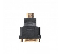 Адаптер Cablexpert A-HDMI-DVI-3, HDMI папа / DVI мама, позолоченные контакты