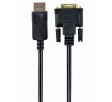 Кабель-перехідник Cablexpert CC-DPM-DVIM-3M, DisplayPort вилка / DVI вилка, 3 м