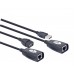 Подовжувач Cablexpert UAE-30M по звитій парі., USB 1.1, до 30 м., чорний колір