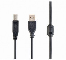 Кабель Cablexpert CCF-USB2-AMBM-10, премиум качество USB 2.0 A-папа/B-папа, 3 м., с ферритовой сердцевиной