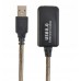 Активний подовжувач USB Cablexpert UAE-01-5M, USB 2.0, 5 м., чорний колір