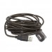 Активный удлинитель USB Cablexpert UAE-01-5M, USB 2.0, 5 м., черный цвет