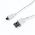Кабель micro Cablexpert CCP-mUSB2-AMBM-W-1M, USB 2.0 A-папа/Micro B-папа, 1 м., белого цвета