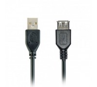 Кабель Cablexpert CCP-USB2-AMAF-15C, удлинитель USB2.0, A-папа/А-мама, 4.5 м, премиум черный