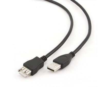 Кабель Cablexpert CCP-USB2-AMAF-15C, подовжувач USB2.0, A-тато/А-мама, 4.5 м, преміум чорний