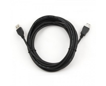 Кабель Cablexpert CCP-USB2-AMAF-15C, подовжувач USB2.0, A-тато/А-мама, 4.5 м, преміум чорний