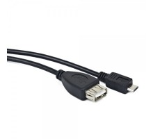 Кабель-адаптер USB OTG A-OTG-AFBM-001 для пристроїв, AF - Micro BM, 0.15м
