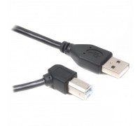 Кабель Cablexpert CCP-USB2-AMBM90-6, премиум качество USB 2.0 A-папа/B-папа, угловой, 1.8м.