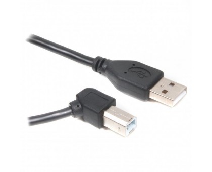 Кабель Cablexpert CCP-USB2-AMBM90-6, преміум якість USB 2.0 A-тато/B-тато, кутовий, 1.8 м.