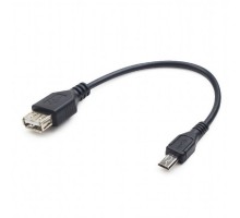 Кабель адаптер USB OTG Cablexpert A-OTG-AFBM-03 для устройств, AF - Micro BM, 0.15м.