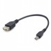 Кабель-адаптер USB OTG Cablexpert A-OTG-AFBM-03 для пристроїв, AF - Micro BM, 0.15 м.