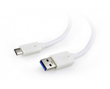 Кабель Cablexpert CCP-USB3-AMCM-1M-W, премиум качество USB 3.0 A-папа/C-папа, 1.0м.