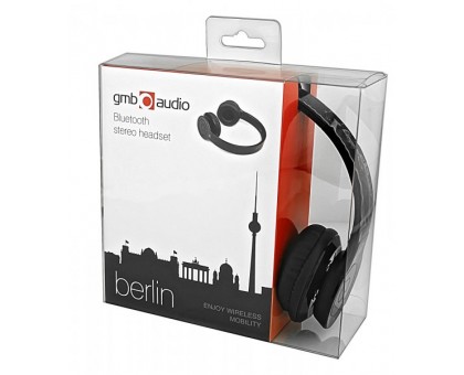 Bluetooth гарнитура gmb audio BHP-BER-BK серия "Берлин", черный цвет