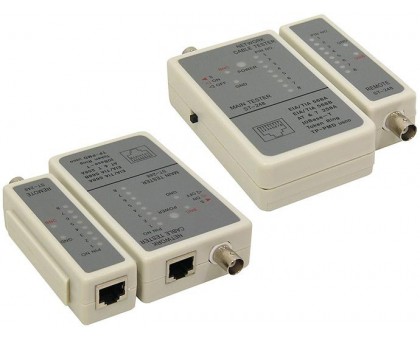 Тестер Cablexpert NCT-1, для RJ45, RG58 кабелей