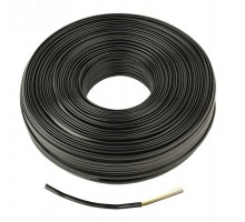 Телефонный кабель Cablexpert TC1000S, плоский, бухта 100м, черный цвет