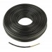 Телефонний кабель Cablexpert TC1000S, плоский, бухта 100 м, чорний колір