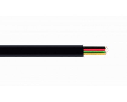 Телефонний кабель Cablexpert TC1000S, плоский, бухта 100 м, чорний колір