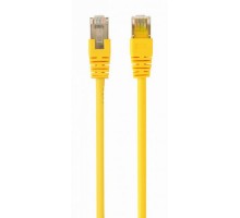 Патч корд Cablexpert PP22-0.5M/Y, FTP, литий,  50u" штекер із фіксатором, 0.5 м, жовтий