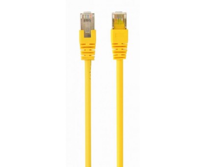 Патч корд Cablexpert PP22-0.5M/Y, FTP, литой, 50u" штекер с фиксатором, 0.5м, желтый