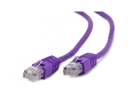 Патч корд Cablexpert Cablexpert PP12-0.5M/V, UTP, категорія. 5E, литий,  50u" штекер із фіксатором, 0.5 м, фіолетовий