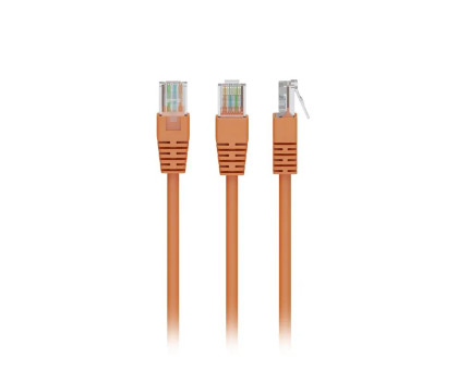 Патч корд Cablexpert PP12-2M/O, UTP, категорія. 5E, литий,  50u" штекер із фіксатором, 2 м, оранжевий