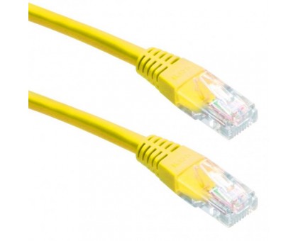 Патч корд Cablexpert PP22-1M/Y, FTP, литий,  50u" штекер із фіксатором, 1 м, жовтий