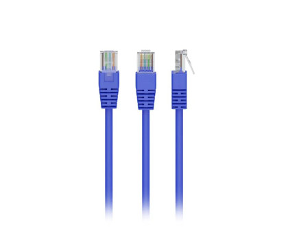 Патч корд Cablexpert PP12-0.25M/B, UTP, категорія. 5E, литий,  50u" штекер із фіксатором, 0.25 м, голубий
