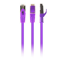 Патч корд Cablexpert PP6A-LSZHCU-V-1M, S/FTP, литой, 50u" штекер с фиксатором, 1,0м, фиолетовый