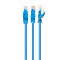 Патч корд Cablexpert PP6U-0.5M/B, UTP, категорія. 6, литий,  50u" штекер із фіксатором, 0.5 м, синій