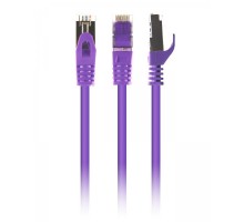 Патч корд Cablexpert PP6A-LSZHCU-V-0.5M, S/FTP, литий, 50u" штекер із фіксатором, 0,5 м, фіолетовий