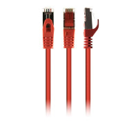 Патч корд Cablexpert PP6A-LSZHCU-R-0.5M, S/FTP, литий, 50u" штекер із фіксатором, 0,5 м, червоний