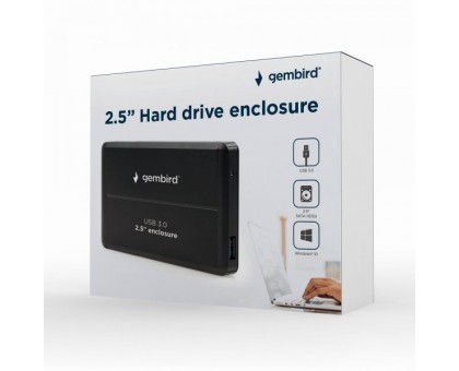 Зовнішня кишеня Gembird EE2-U3S-2 для 2.5 SATA дисків, USB 3.0