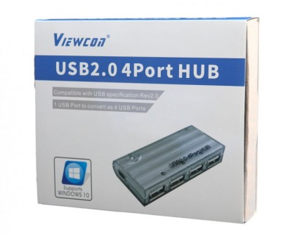 Концентратор Viewcon VE410 USB 2.0