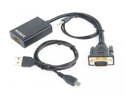 Преобразователь VGA видео в цифровой HDMI сигнал Cablexpert A-VGA-HDMI-01