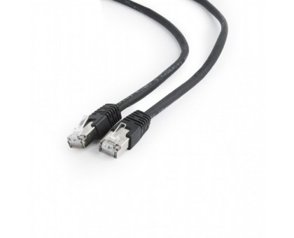 Патч корд Cablexpert PP6-1M/BK, FTP, категорія. 6, литий,  50u" штекер із фіксатором,1M, чёрный