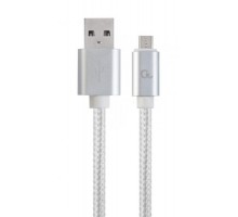 Кабель micro Cablexpert CCB-mUSB2B-AMBM-6-S, USB 2.0 A-вилка/Micro B-вилка, 1.8 м.