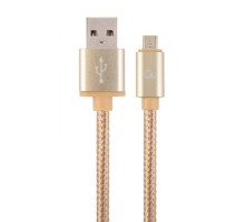 Кабель micro Cablexpert CCB-mUSB2B-AMBM-6-G, USB 2.0 A-вилка/Micro B-вилка, 1.8 м.