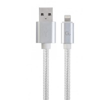 Кабель micro Cablexpert CCB-mUSB2B-AMLM-6-S, USB 2.0 A-вилка/Lightning, 1.8 м.